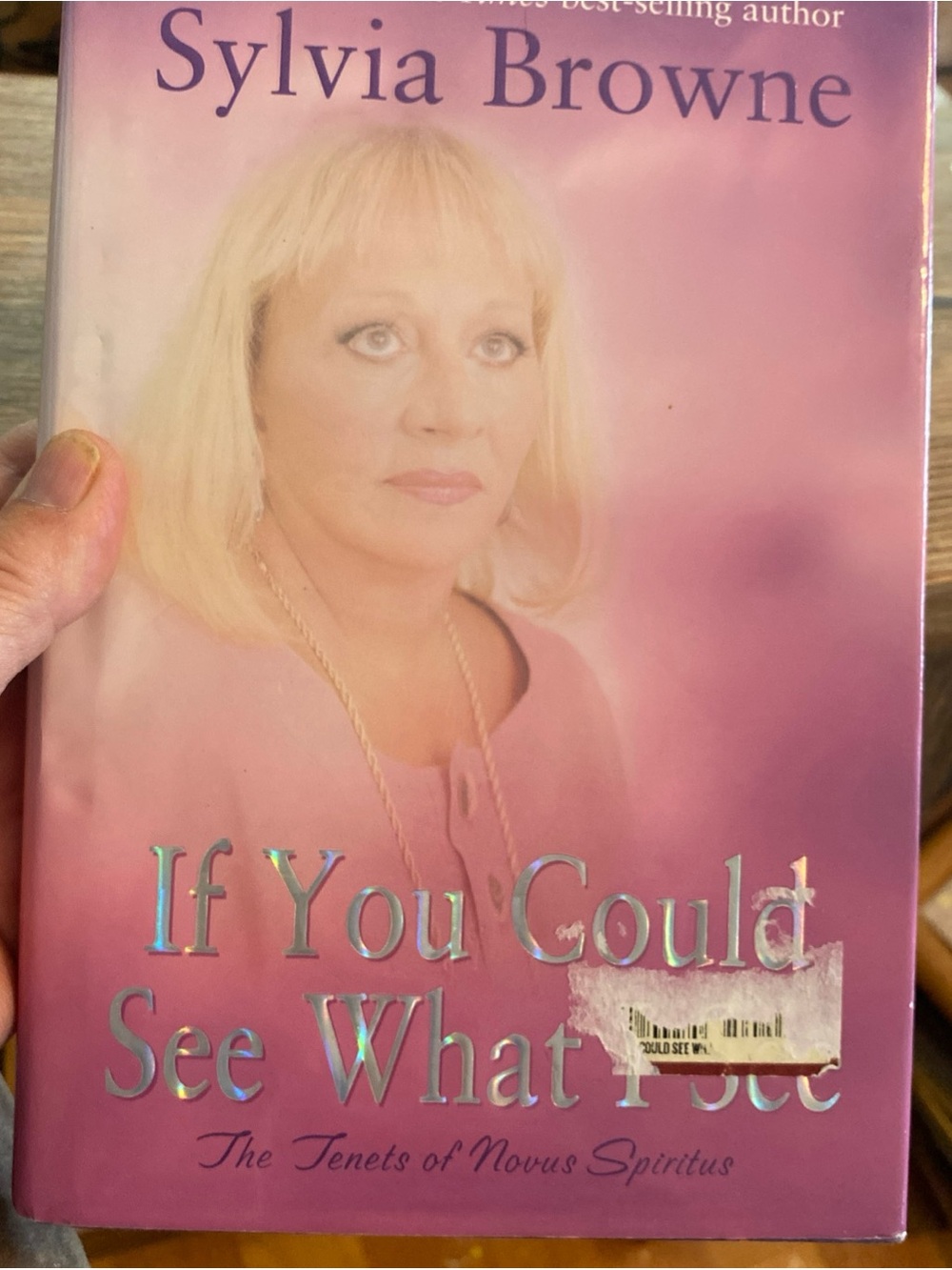 If You Could See What I See by Sylvia Browne - Pink Hardcover Spiritual Book